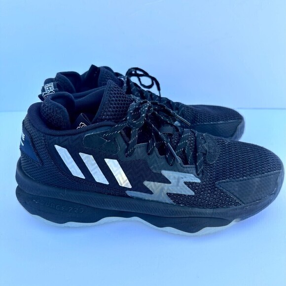 Adidas Dame 8 Admit One Basketball Sneakers Damian Lillard Black GY6461 M7/W8 - Picture 2 of 9